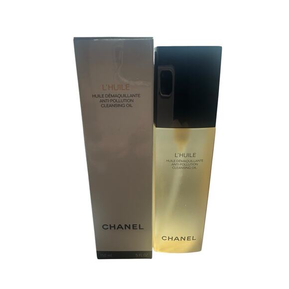 CHANEL L'HUILE Anti-Pollution Cleansing Oil 150ml/5oz NIB Huile Demaquillante - Picture 1 of 9